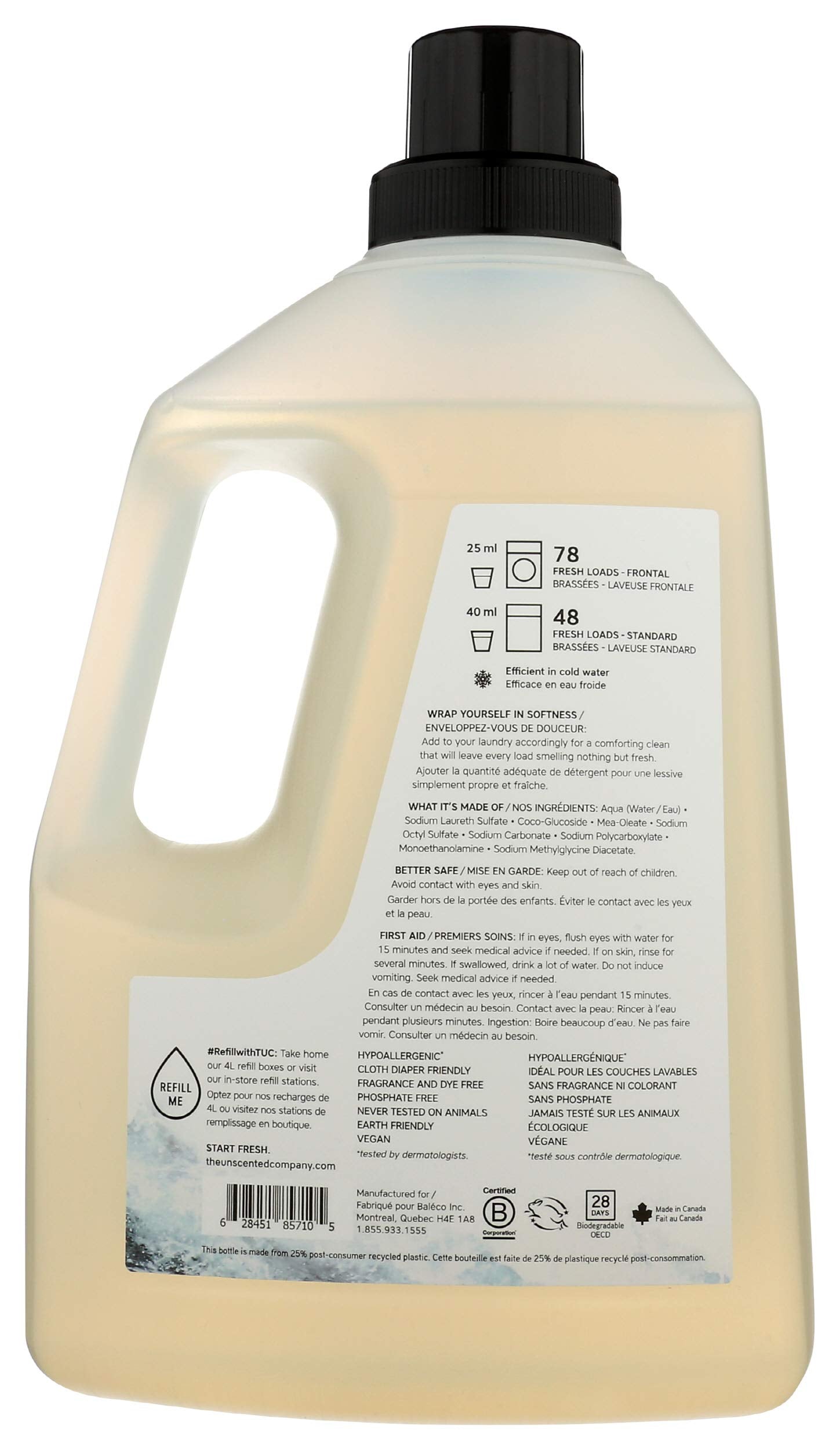 The Unscented Company Laundry Soap, 65.9 FZ