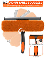 SKGPOLE 26FT Reach Window Squeegee for Window Cleaning Kit with 5-20 Foot Telescoping Extension Pole, 2 in 1 Window Squeegee, Cobweb Duster, Dust Kit