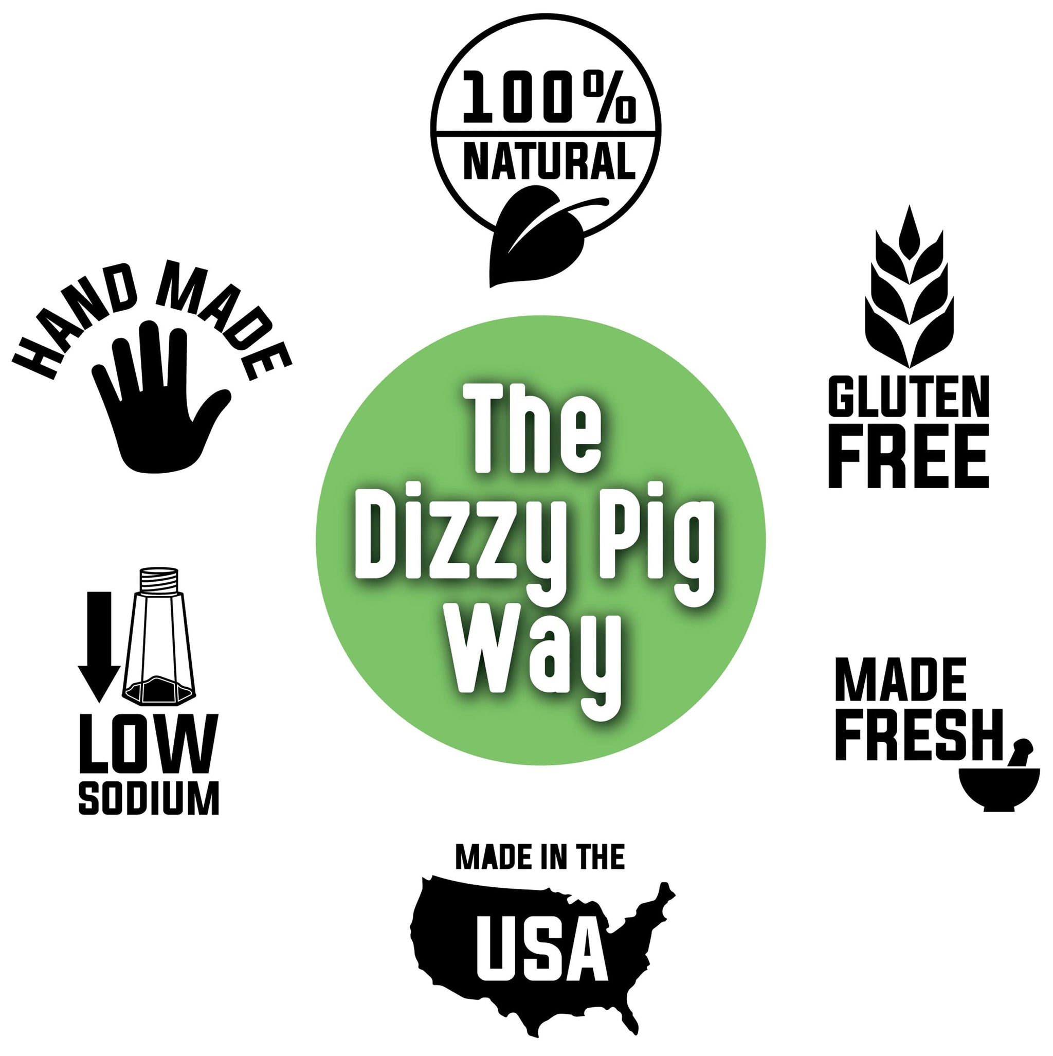Dizzy Pig SPG Herb (Salt, Pepper & Garlic) Seasoning Rub (Quart Shaker) - Hand Made in the USA - Seasons Around 120lbs of Food - MSG Free, Gluten Free