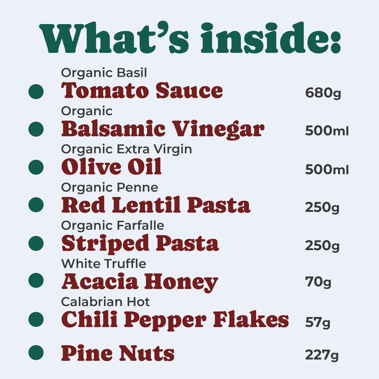 Food To Live Mediterranean Gourmet Gift Basket - Organic Italian Non-GMO Basil Tomato Sauce, Pasta, Balsamic Vinegar of Modena, Extra Virgin Olive