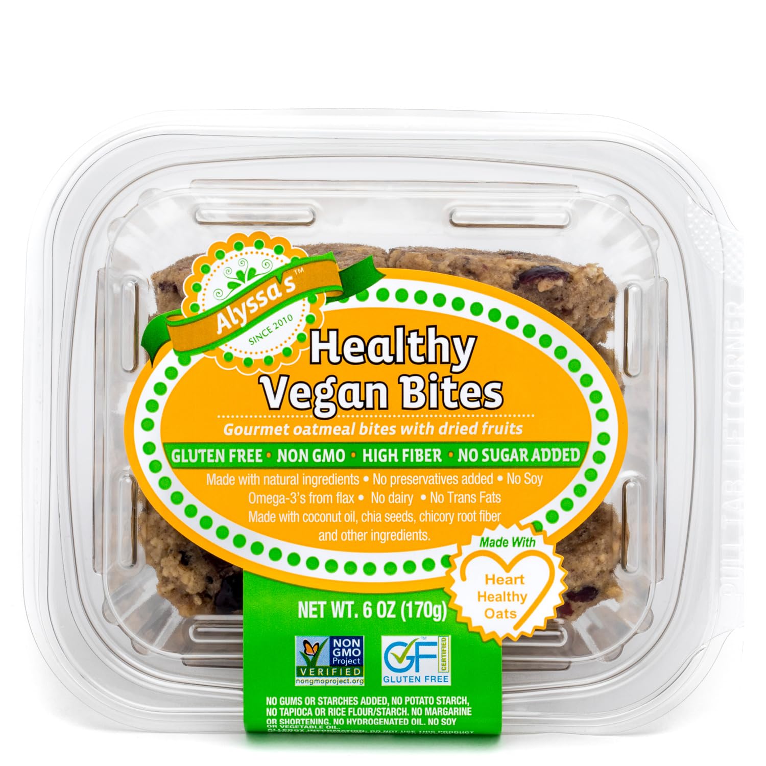 Alyssa’s Vegan Oatmeal Bites ? Gluten Free Cookies, Healthy Snacks from the Bakery ? Dairy Free, Sugar Free, Low Carb, Keto Protein Snacks ? Gluten