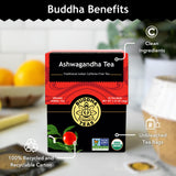 Buddha Teas - Ashwagandha Root Tea - Herbal Tea - Promote Cleansing & Wellness - With Antioxidants & Minerals - Clean Ingredients - Caffeine Free - OU