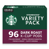 Starbucks K-Cup Coffee Pods, Dark Roast Hot or Iced Coffee, Variety Pack, 96 Keurig Pods