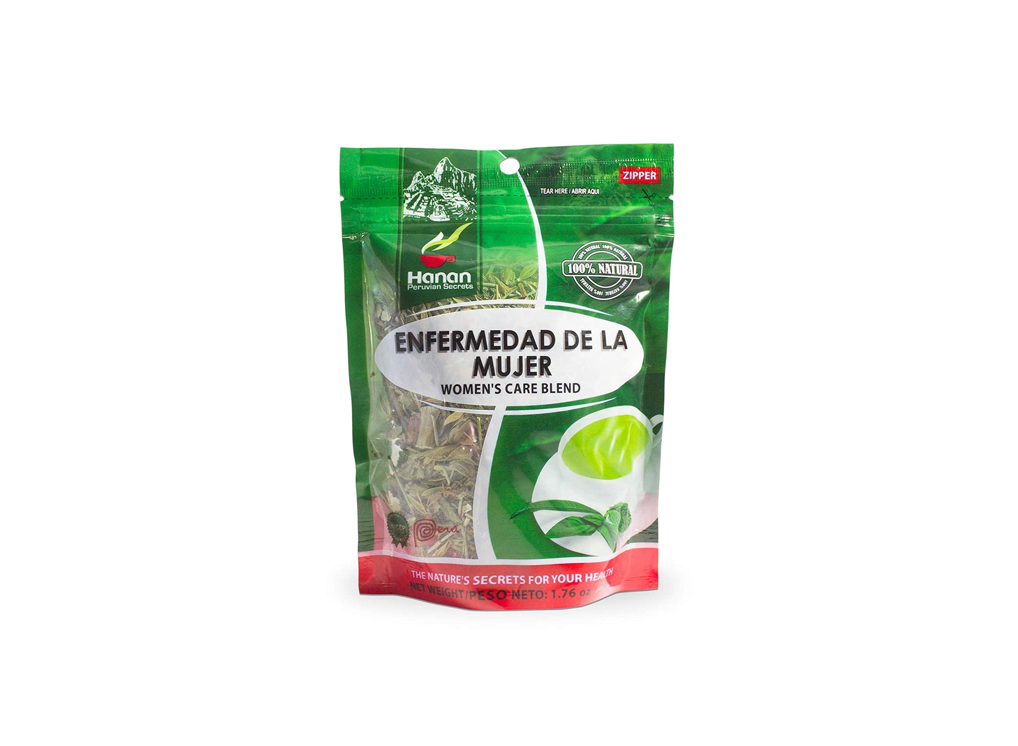 Hanan Peruvian Secrets Natural Women's Care Blend Enfermedad de la Mujer Herbal Tea | 100% | 1.76oz / 50g | Naturally Aids with Minor Discomfort