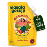 Masala Gossip Dal Tadka Simmer Sauce 10 oz - Authentic Indian Curry Sauce - Plant-Based, Gluten-Free, Seed Oil Free, No Artificial Preservatives - 10