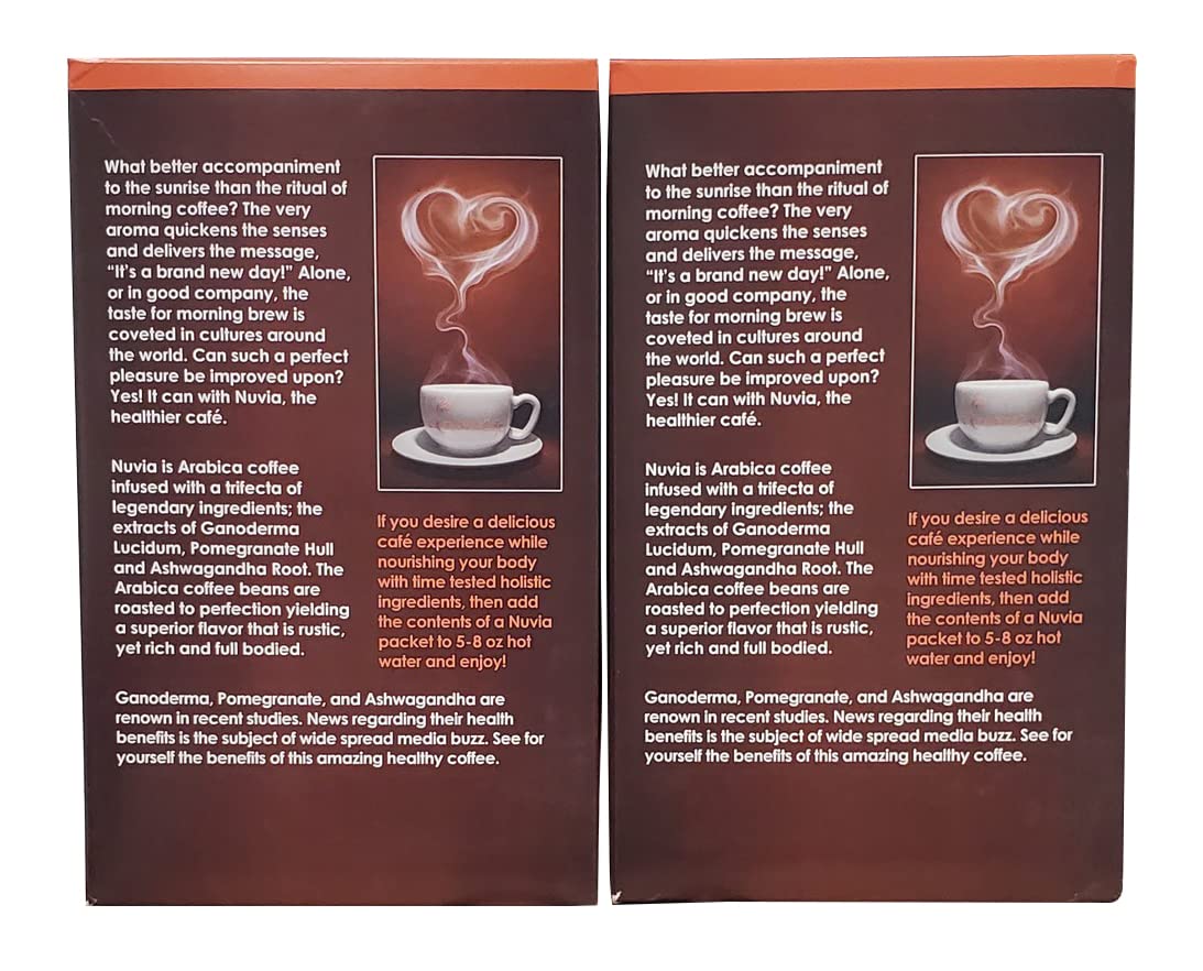 Nuvia Cafe Healthy Gourmet Instant Coffee 30 - Packets of 2, 0.1305 Ounce