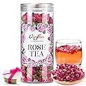 Dried Rose Buds Tea, Edible Roses Whole Flowers Loose Leaf, Premium Rose Tea Beverages, Natural Fragrant, Ideal for Gift, 2.8 oz