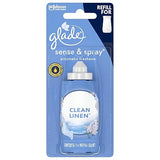 Glade Sense & Spray Automatic Air Freshener Refill, Clean Linen, 0.43 Oz