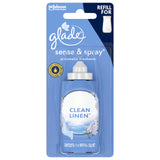 Glade Sense & Spray Automatic Air Freshener Refill, Clean Linen, 0.43 Oz
