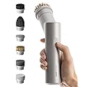 HOTO Handheld Short-Handle Electric Spin Scrubber, IPX7 Waterproof Cordless Scrubber Brush, Bathroom Cleaning Brush, Max 22 in-lb, with 9 Brush Heads