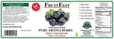 Aronia Berry (Chokeberry) Juice Concentrate (32 Fl Oz.) by FruitFast - Unsweetened Pure 65 Brix Choke Berry Concentrate - 64 Servings (32 Ounce)