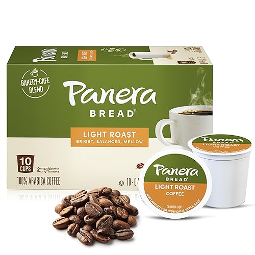 Panera Bread Light Roast Coffee Pods, 100% Arabica Coffee Keurig Compatible Cups,, Breakfast Blend Single Serve Pods, Smooth & Balanced, Kosher