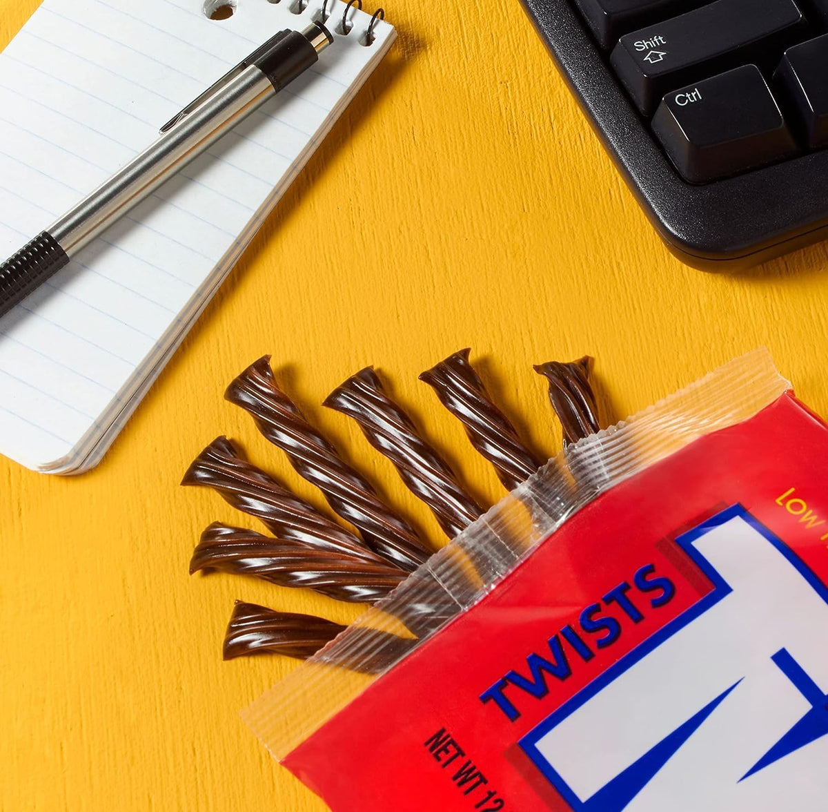TWIZZLERS Chocolate Flavored Twists Candy, Low Fat, 2 Pack, 12 oz Bags