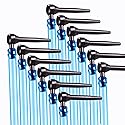 Maple Syrup Tapping Kit 12-Pack - Professional Tree Extractor Tools with Spiles & 60cm(23.6 inch) Tubes, Backyard Sugarmaking Starter Set