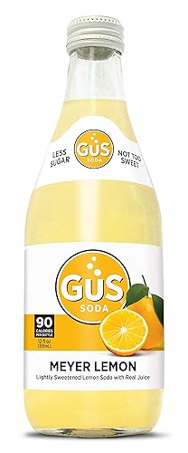 GuS Soda - Dry Meyer Lemon - 12 oz (12 Glass Bottles)