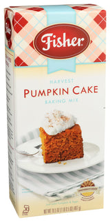 Fisher Harvest Pumpkin Cake Mix, 16.5 OZ (Pack of 3)