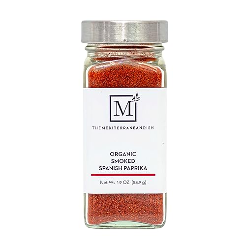 The Mediterranean Dish Smoked Spanish Paprika - Bold, Smoky, Subtly Spicy Powder for Cooking and Grilling - Gourmet Chef Essential - Organic Old World