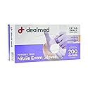 Dealmed Medical Exam Gloves - 200 Count XS Nitrile Gloves, Disposable Non-Irritating Latex Free, Multi-Purpose Use for a First Aid Kit and Medical