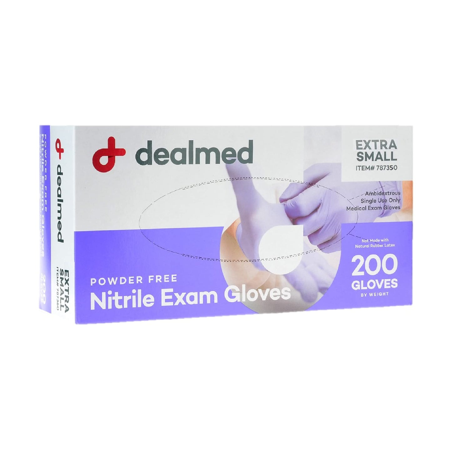 Dealmed Medical Exam Gloves - 200 Count XS Nitrile Gloves, Disposable Non-Irritating Latex Free, Multi-Purpose Use for a First Aid Kit and Medical