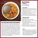 Dals Foods Healthy Nutritious Fufu, Chia Amala | 100% Natural Flour, Low-Carb, Plant-Based Fiber & Protein Blend, Gluten Free Baking & Cooking