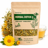 Leckar Herbal Detox Tea Blend with Dandelion Root Calendula Echinacea Oregano St. John's Wort Milk Thistle Kidney & Liver Health (Herbal Tea)
