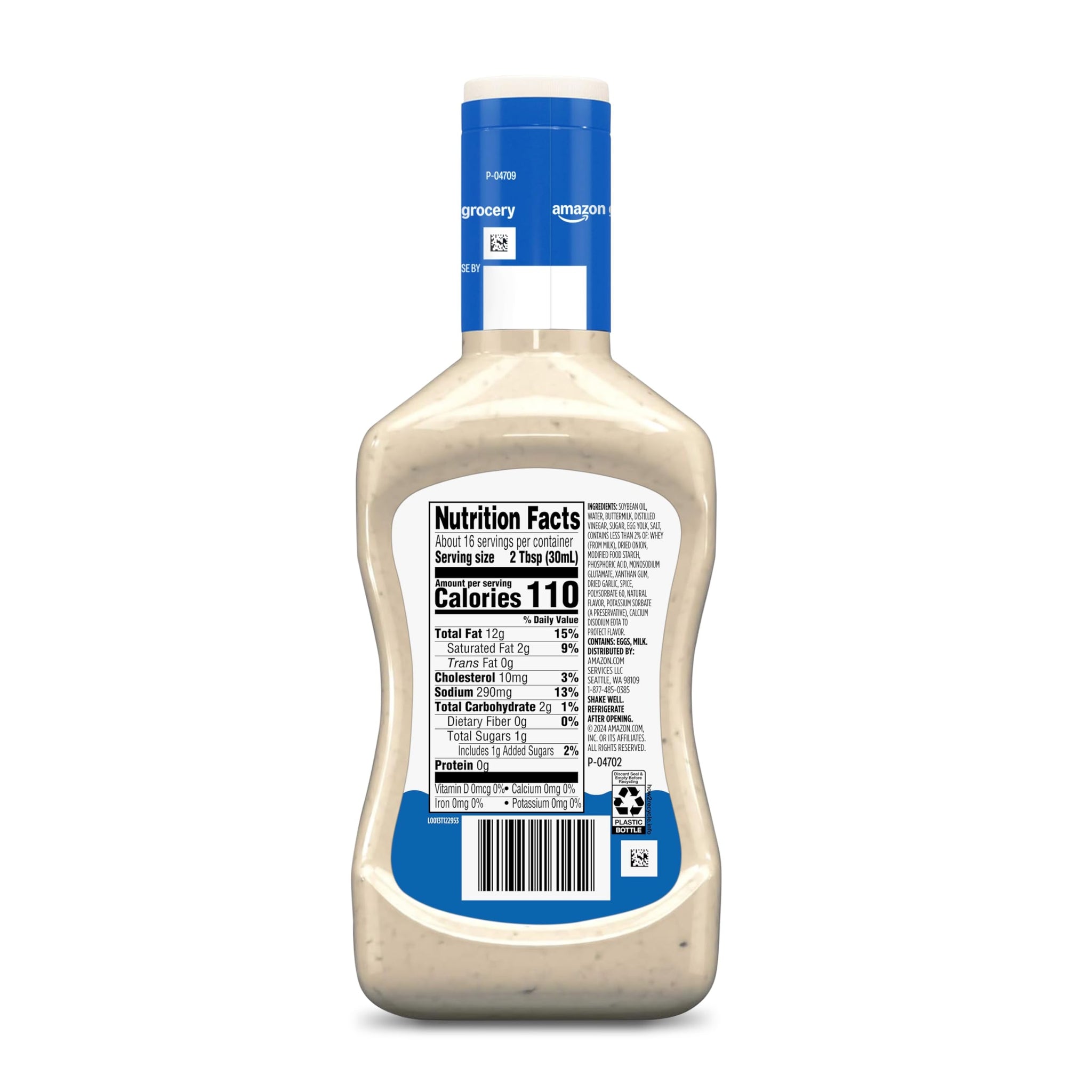 Amazon Grocery, Buttermilk Ranch Dressing, 16 Fl Oz