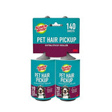 Scotch-Brite Pet Hair Pickup Extra Sticky Lint Roller, Designed for Removing Fur + Fluff on Couches, Clothes, Dog and Cat Beds, & More, 2 Pack, 140