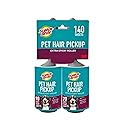 Scotch-Brite Pet Hair Pickup Extra Sticky Lint Roller, Designed for Removing Fur + Fluff on Couches, Clothes, Dog and Cat Beds, & More, 2 Pack, 140