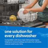 Dishwasher Cleaner & Deodorizer Tablets, Fights Grime, Grease, Limescale, Residue & Odor, Heavy Duty Cleaning Descaler Pods, Septic Safe, 24 Fresh