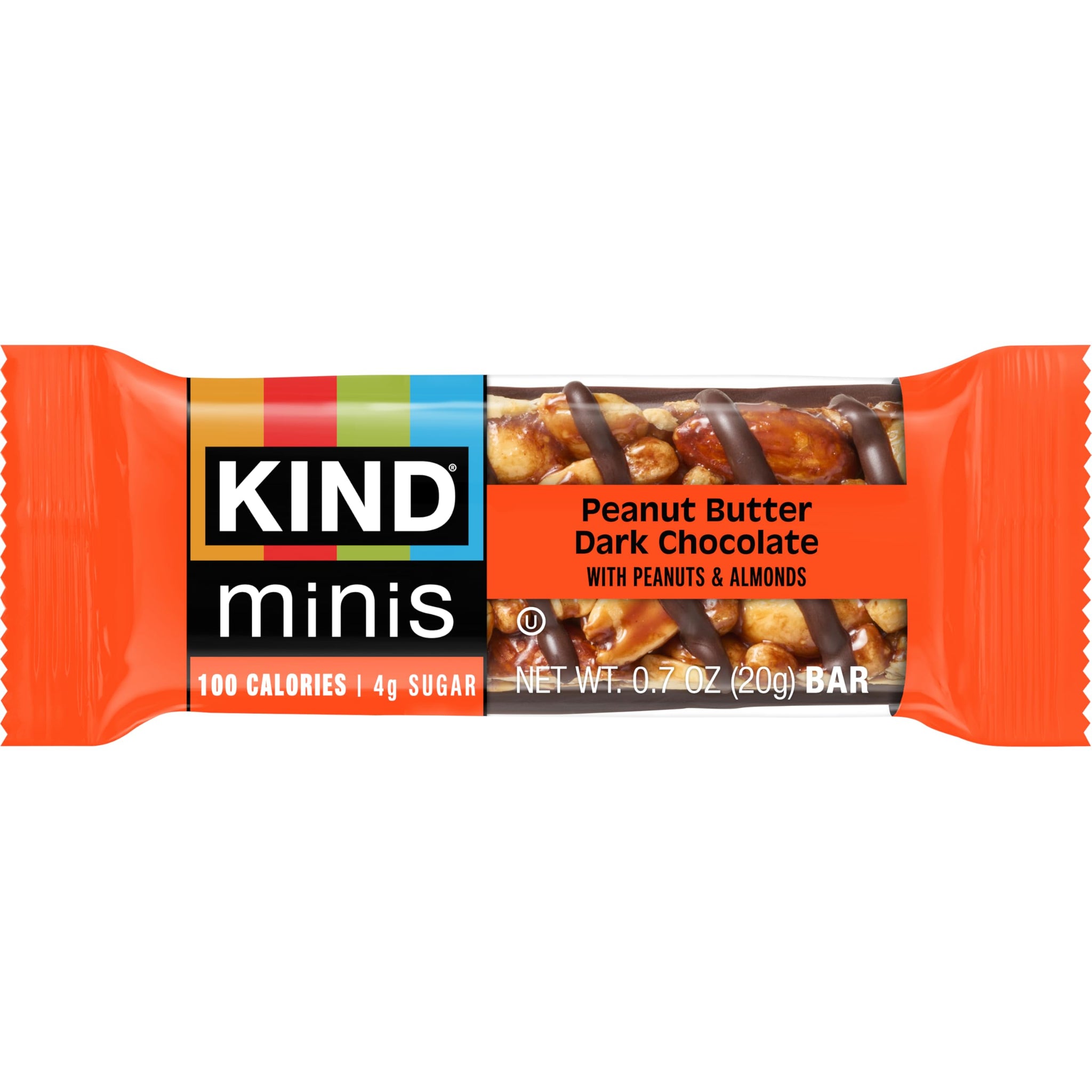 KIND Mini Snack Bars Variety Pack, Gluten Free, Low Sugar, Low Calorie Snacks, Dark Chocolate Nuts & Sea Salt, Peanut Butter Dark Chocolate, Caramel
