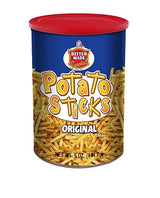 Better Made Potato Sticks 5oz Canister - Shoestring Potato Sticks - Gluten Free - Crunchy, Crispy Snack from Fresh Potatoes - Resealable Lid