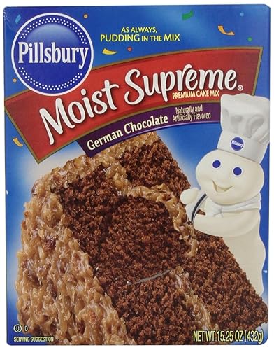 Pillsbury Cake Mix Moist Supreme German Chocolate, 15.25 oz