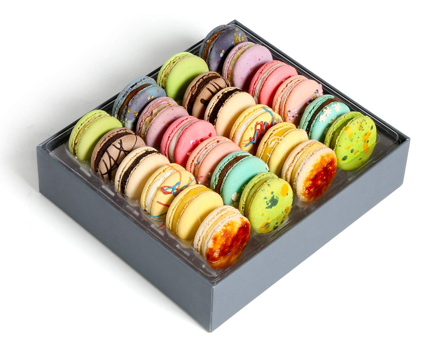 Luxury French Macarons European Cookies Gift Baskets Birthday Snacks Variety Pack Sympathy Anniversary Get Well Corporate Graduation Mothers Day Women