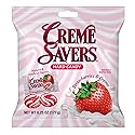 Creme Savers Strawberries and Creme Hard Candy | The Taste of Fresh Strawberries Swirled in Rich Cream | The Original Classic Brought To You By Iconic