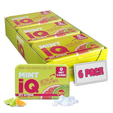 Big Sky MINT iQ Icy Citrus Mint Candy 40 grams Pack of 6 Tins in Display Tray - Travel Size Mint Candies Tin - Keto Friendly, Vegan & Natural Fruity