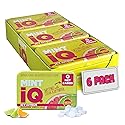Big Sky MINT iQ Icy Citrus Mint Candy 40 grams Pack of 6 Tins in Display Tray - Travel Size Mint Candies Tin - Keto Friendly, Vegan & Natural Fruity