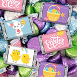4.5lb Easter Pals Chocolate Candy Mix - Wrapped Miniatures And Spring Mix Chocolate Kisses (372ct)