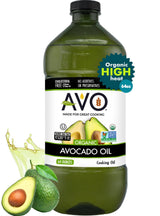 AVO Organic Avocado Oil for Cooking, Frying, Baking, Salads, Vinaigrette, Marinades - General Organic Cooking Oil 64 Fl-oz (Half a Gallon), NO