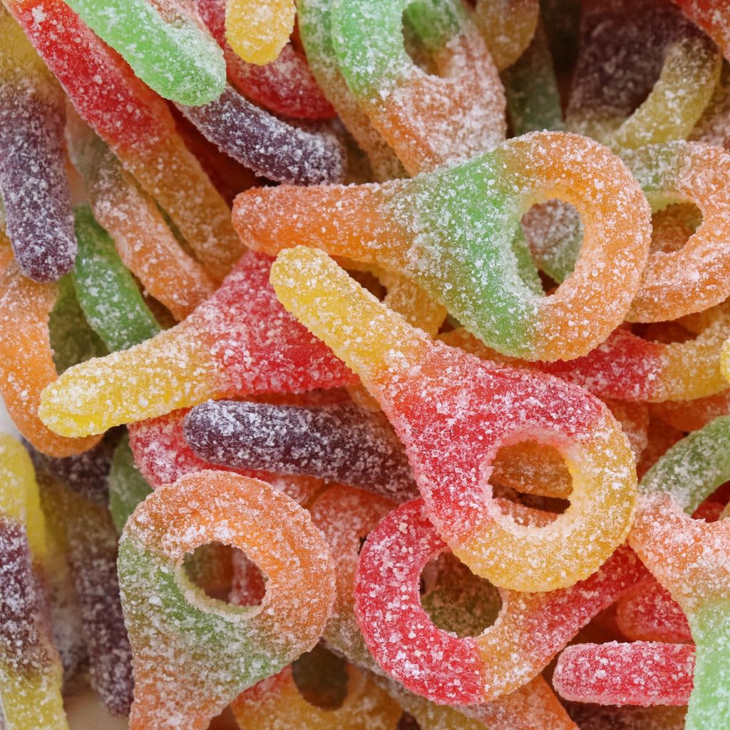 Huer Sour Suckers Gummy Candy, 120g/4.2 oz., Peg Bag, {Imported from Canada}, 1