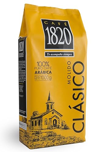 Café 1820 Classic, Premium Costa Rican Ground Coffee, 100% Arabica, Dark Roast, High Altitude Blend with Aroma & Fruity Notes, 32 oz