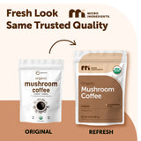 Organic Instant Mushroom Coffee, 14 oz | Medium Roast Arabica | 10-Mushroom Blend with Lion’s Mane, Reishi, Chaga, & More | Certified Organic |