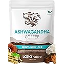 Tiger Ashwagandha Instant Mushroom Coffee - 30 Servings Arabica Blend with Reishi, Chaga & Lion's Mane | Adaptogen, Vegan, Antioxidant Support