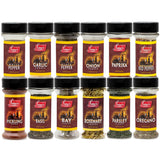 Lieber's Spice Set, Starter Seasoning & Herb 12 Piece Gift Set, Onion & Garlic Powder, Black, White, Crushed Red Pepper, Paprika, Oregano, Basil
