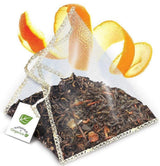 Naturals-n-Organics Organic Bergamot Citrus Earl Grey Tea with Natural Italian Bergamot Oil for Autophagy and Detox, 24 Bio-degradable Pyramid Tea