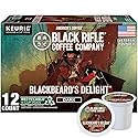 Black Rifle Coffee Company Blackbeard's Delight, Dark Roast Coffee Pods, 12 Single Serve Coffee Pods