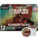 Black Rifle Coffee Company Blackbeard's Delight, Dark Roast Coffee Pods, 12 Single Serve Coffee Pods