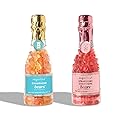 Sugarfina Champagne Bears and Strawberry Champagne Bears Celebration Bottle, 6.0 oz, Pack of 2 | Cocktail Candy | Gummies | Gummy Bears