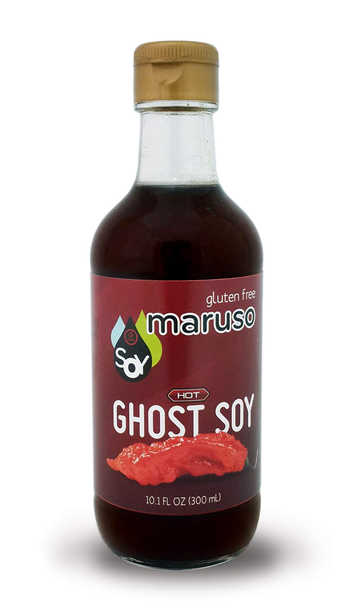 Maruso Soy Sauce Ghost Soy 10.1 oz with pour spout