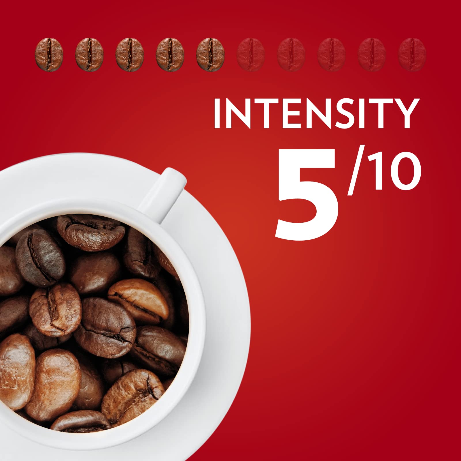 Lavazza Qualità Rossa Whole Bean Coffee, Medium Roast, Arabica and Robusta Blend, 2.2 lb Bag (Pack of 4)