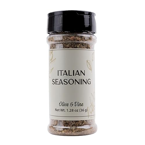 Olive & Vine Italian Seasoning, Herb Blend, Use in Pasta, Pizza, Salads, Rich Tradition, Authentic Taste, For Global Recipes (1.28 Ounce)